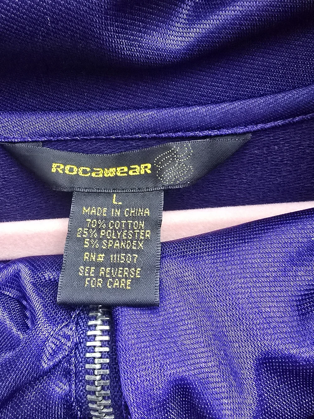 Rocawear Purple Long Sleeve Gathered Waist Jacket